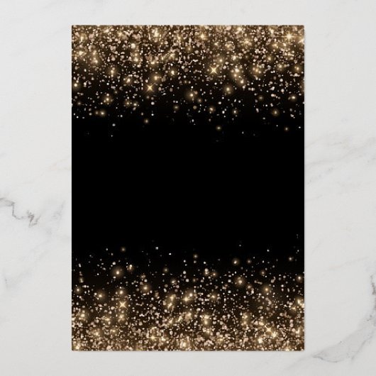 Elegant Christmas Ornaments Holiday Party  Folie Uitnodiging (Achterkant)