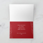 Elegant Christmas Palm Tree Holiday Kaart (Binnen)