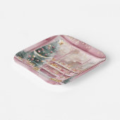 Elegant Christmas Paper Plates  Papieren Bordje (Gebogen)