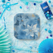 Elegant Christmas Paper Plates  Papieren Bordje (Feest)