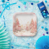 Elegant Christmas Paper Plates  Papieren Bordje (Feest)