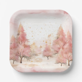 Elegant Christmas Paper Plates Papieren Bordje