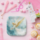 Elegant Christmas Paper Plates Papieren Bordje (Feest)