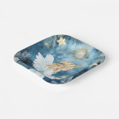 Elegant Christmas Paper Plates Papieren Bordje (Gebogen)