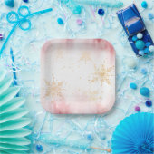 Elegant Christmas Paper Plates Papieren Bordje (Feest)