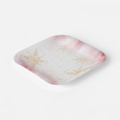 Elegant Christmas Paper Plates Papieren Bordje (Gebogen)