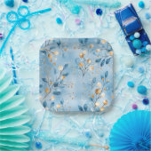 Elegant Christmas Paper Plates Papieren Bordje (Feest)