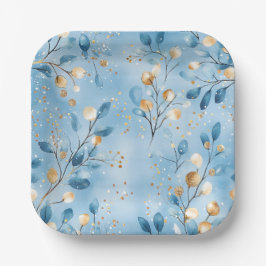 Elegant Christmas Paper Plates Papieren Bordje