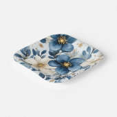 Elegant Christmas Paper Plates Papieren Bordje (Gebogen)