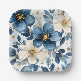 Elegant Christmas Paper Plates Papieren Bordje