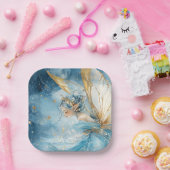 Elegant Christmas Paper Plates Papieren Bordje (Feest)