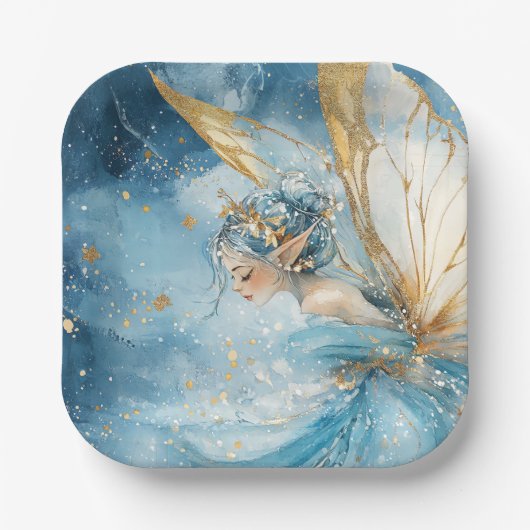 Elegant Christmas Paper Plates Papieren Bordje (Voorkant)