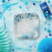 Elegant Christmas Paper Plates Papieren Bordje (Feest)