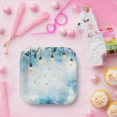 Elegant Christmas Paper Plates Papieren Bordje (Feest)