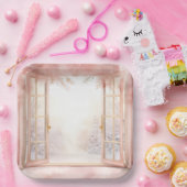 Elegant Christmas Paper Plates Papieren Bordje (Feest)