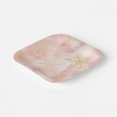 Elegant Christmas Paper Plates Papieren Bordje (Gebogen)