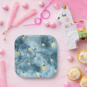 Elegant Christmas Paper Plates Papieren Bordje (Feest)