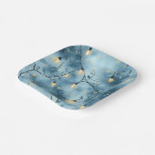 Elegant Christmas Paper Plates Papieren Bordje (Gebogen)