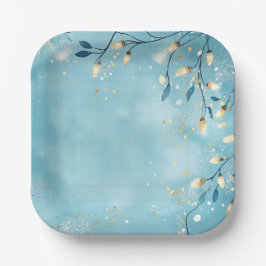 Elegant Christmas Paper Plates Papieren Bordje