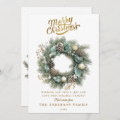 Elegant Christmas Party Feestdagenkaart (Voorkant / Achterkant)