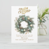 Elegant Christmas Party Feestdagenkaart (Staand voorkant)