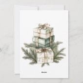 Elegant Christmas Party Feestdagenkaart (Achterkant)