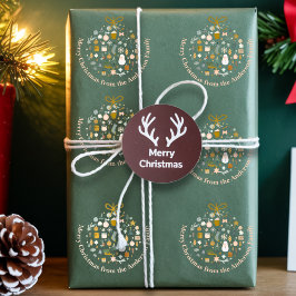 Elegant Christmas Party Festive Holiday Minimalist Cadeaupapier