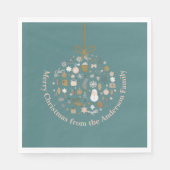 Elegant Christmas Party Festive Holiday Minimalist Servet (Voorkant)