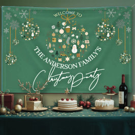 Elegant Christmas Party Festive Holiday Minimalist Spandoek