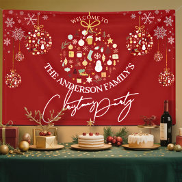 Elegant Christmas Party Festive Holiday Minimalist Spandoek
