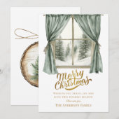 Elegant Christmas Party Holiday Card Feestdagenkaart (Voorkant / Achterkant)