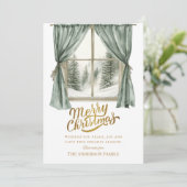 Elegant Christmas Party Holiday Card Feestdagenkaart (Staand voorkant)
