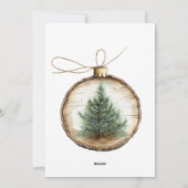 Elegant Christmas Party Holiday Card Feestdagenkaart (Achterkant)