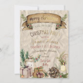Elegant Christmas Party Invitation (Voorkant)
