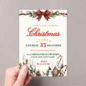 Elegant Christmas Party Invitation Acryl Uitnodigingen (Insitu (Draagbaar))
