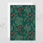 Elegant Christmas Party Invitation Kaart (Voorkant / Achterkant)