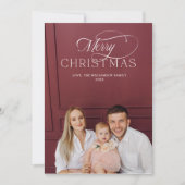 Elegant Christmas Photo Card Kaart (Voorkant)