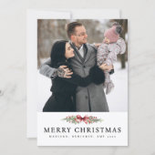 Elegant Christmas Photo Collage Simple Feestdagenkaart (Voorkant)