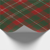 Elegant Christmas Plaid Cadeaupapier (Hoek)