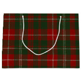 Elegant Christmas Plaid Groot Cadeauzakje (Voorkant)