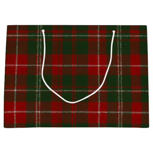 Elegant Christmas Plaid Groot Cadeauzakje (Voorkant)