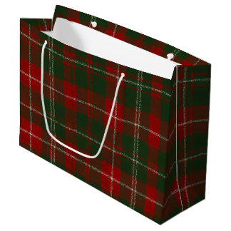 Elegant Christmas Plaid Groot Cadeauzakje