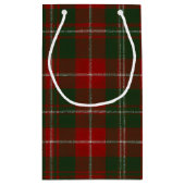 Elegant Christmas Plaid Klein Cadeauzakje (Achterkant)