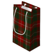 Elegant Christmas Plaid Klein Cadeauzakje (Achterkant Gekanteld)