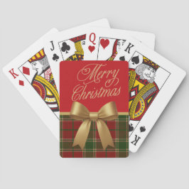 Elegant Christmas Plaid Playing Cards Pokerkaarten