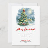 Elegant Christmas scene digital greeting card Feestdagenkaart (Voorkant)
