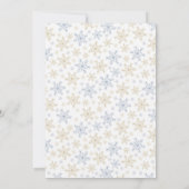 Elegant Christmas Script Dinner/Party Invitation Kaart (Achterkant)