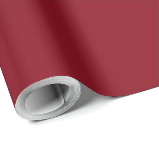 Elegant Christmas Solid Red Cadeaupapier (Rol Hoek)