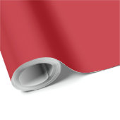 Elegant Christmas Solid Red Cadeaupapier (Rol Hoek)