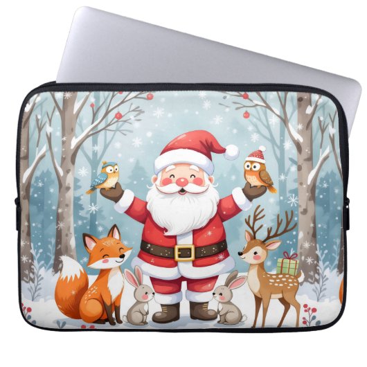 Elegant Christmas Surprise Electronics Bag Laptop Sleeve (Voorkant)
